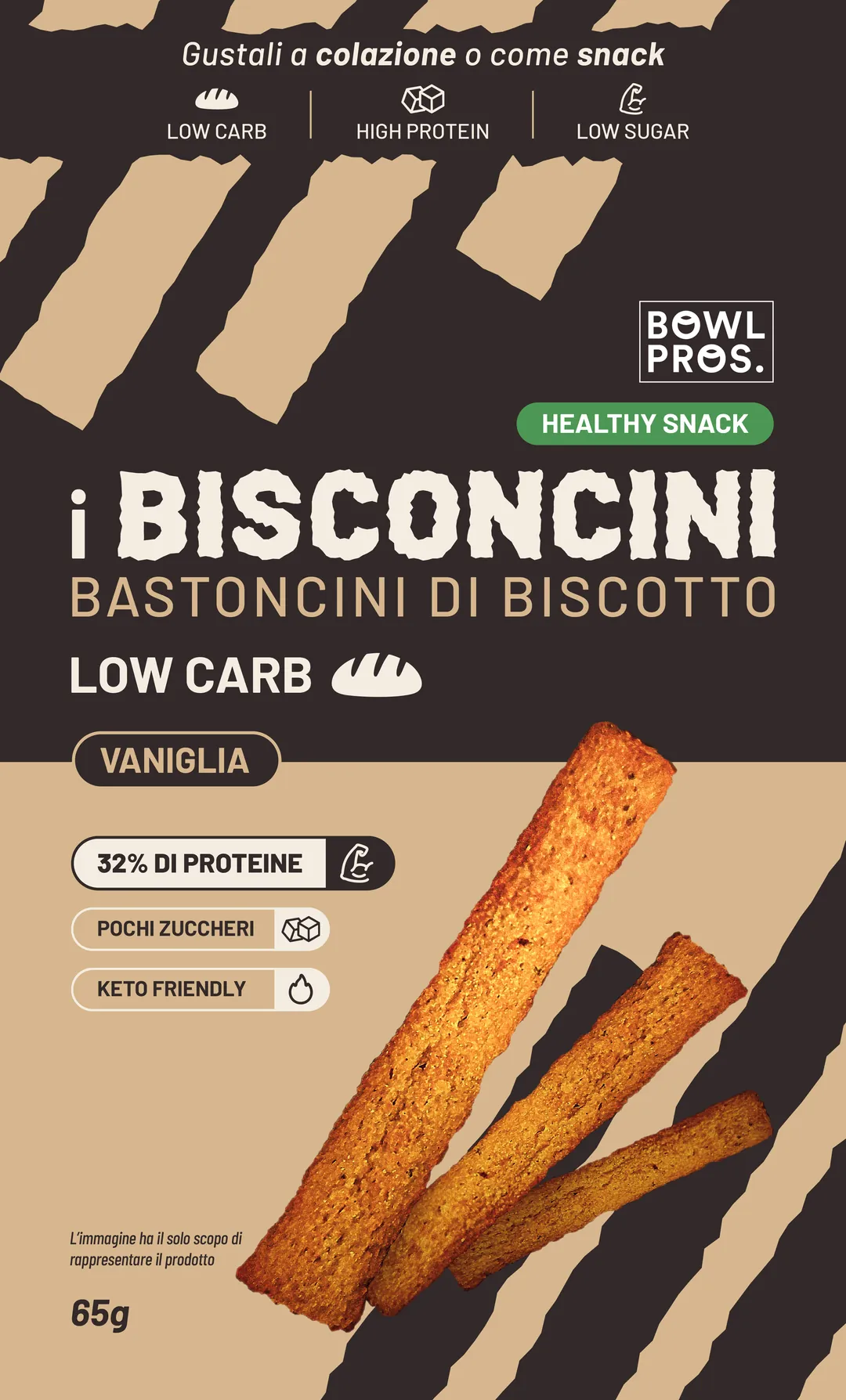 Astuccio dei Bisconcini alla vaniglia, fronte
