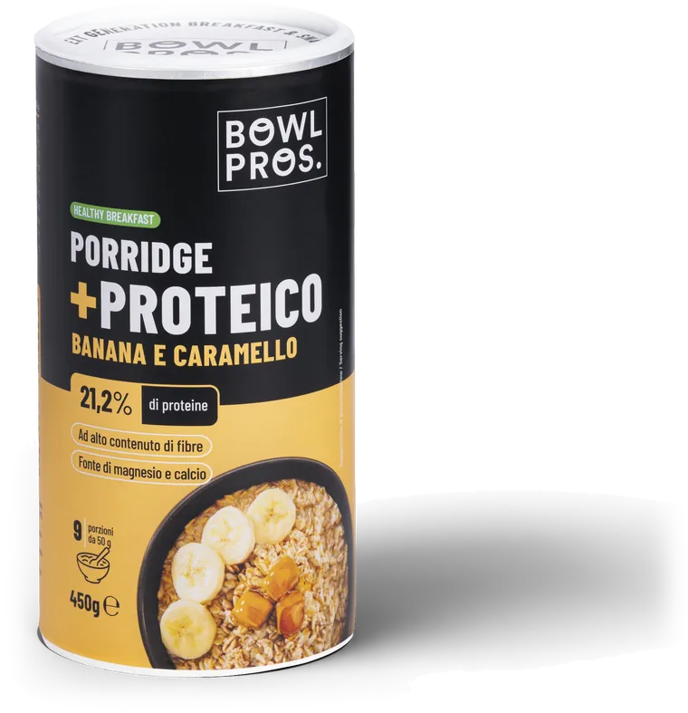 Porridge banana e caramello