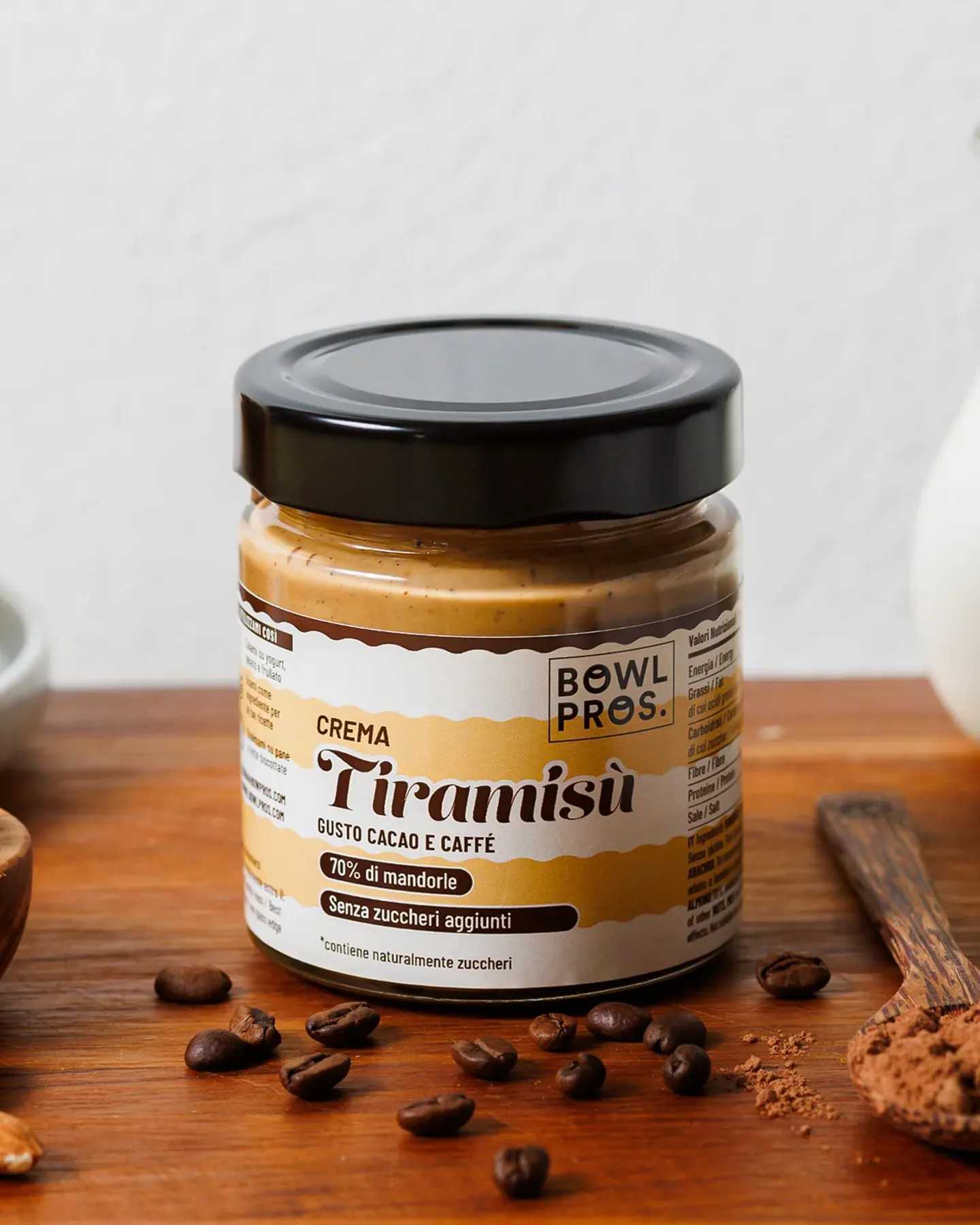 Etichetta della Crema al Tiramisù