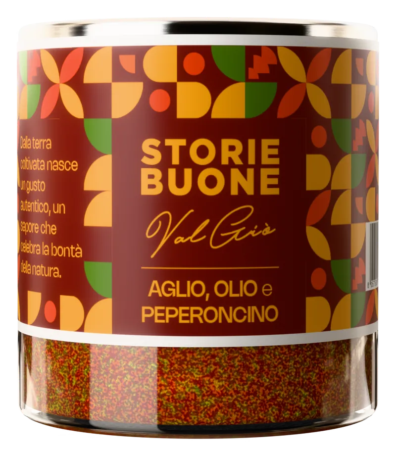 Aglio, olio e peperoncino, render 3D